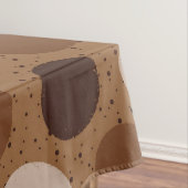 Aarde tones polka dots tafelkleed (Voorbeeld)