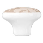Aarde Toon Magnolia zand beige mono Keramische Knop (Zijkant)