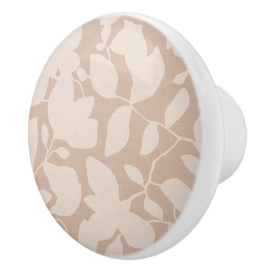 Aarde Toon Magnolia zand beige mono Keramische Knop (Rechts)