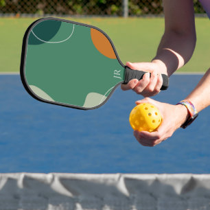 Aarde toon organische vormen pickleball paddle