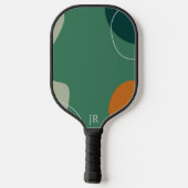 Aarde toon organische vormen pickleball paddle (Achterkant)