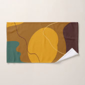 Aarde toont organische vormen abstracte achtergron bad handdoek (Handdoek)