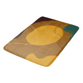 Aarde toont organische vormen abstracte achtergron badmat (Gekanteld)