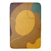 Aarde toont organische vormen abstracte achtergron badmat (Voorkant Verticaal)