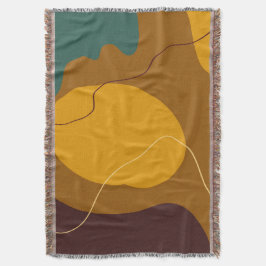 Aarde toont organische vormen abstracte achtergron deken