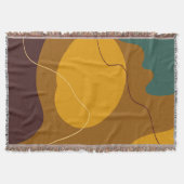 Aarde toont organische vormen abstracte achtergron deken (Voorkant)