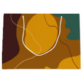 Aarde toont organische vormen abstracte achtergron groot cadeauzakje (Voorkant)