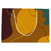 Aarde toont organische vormen abstracte achtergron groot cadeauzakje (Achterkant)