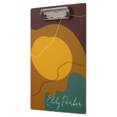 Aarde toont organische vormen abstracte achtergron klembord (Links)