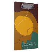 Aarde toont organische vormen abstracte achtergron klembord (Rechts)