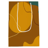 Aarde toont organische vormen abstracte achtergron medium cadeauzakje (Achterkant)