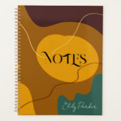 Aarde toont organische vormen abstracte achtergron planner (Voorkant)