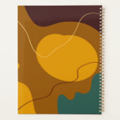 Aarde toont organische vormen abstracte achtergron planner (Achterkant)