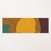 Aarde toont organische vormen abstracte achtergron yogamat (Voorkant (horizontaal))