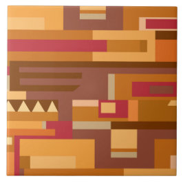 Aarde toont rood bruin patroon tegeltje