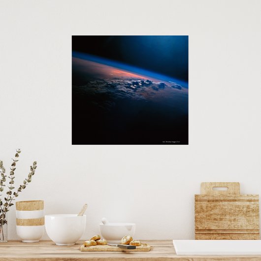 Aarde uit de buitenruimte 2 poster (Keuken)