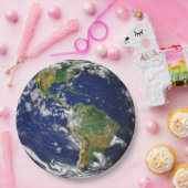 Aarde uit de ruimte (Amerika) verwijderbare papier Papieren Bordje (Feest)