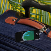 Aarde uit de ruimte bagagelabel