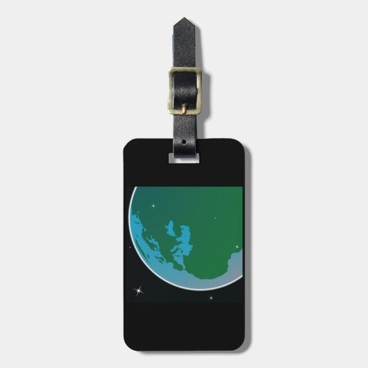 Aarde uit de ruimte bagagelabel (Voorkant verticaal)