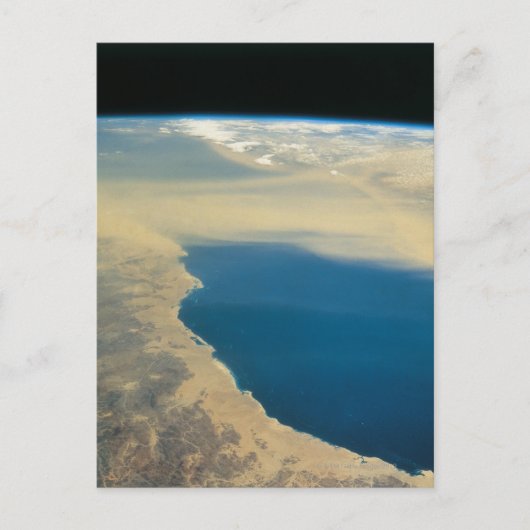 Aarde uit de ruimte briefkaart (Voorkant)