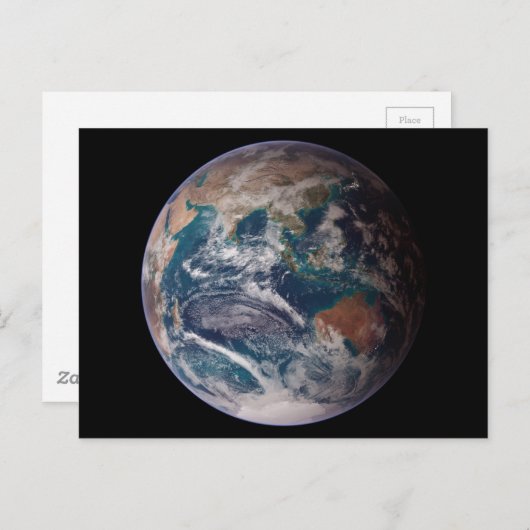 Aarde uit de ruimte briefkaart (Voorkant / Achterkant)