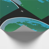 Aarde uit de ruimte cadeaupapier