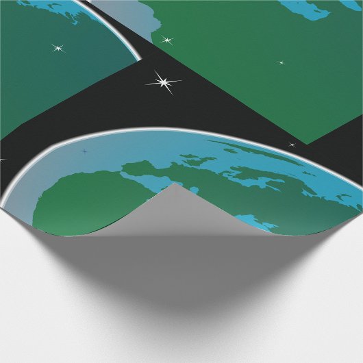 Aarde uit de ruimte cadeaupapier