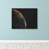 Aarde uit de ruimte canvas afdruk (Insitu (Houten vloer))