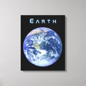 Aarde uit de ruimte canvas afdruk (Voorkant)