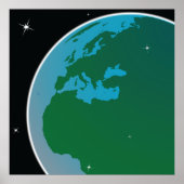 Aarde uit de ruimte poster (Voorkant)