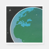 Aarde uit de ruimte servet (Voorkant)