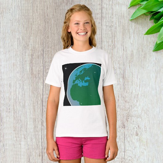 Aarde uit de ruimte t-shirt