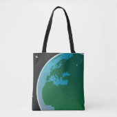 Aarde uit de ruimte tote bag (Voorkant)
