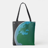 Aarde uit de ruimte tote bag (Achterkant)