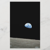 aarde uit het ruimte universum van de maan briefpapier (Voorkant)