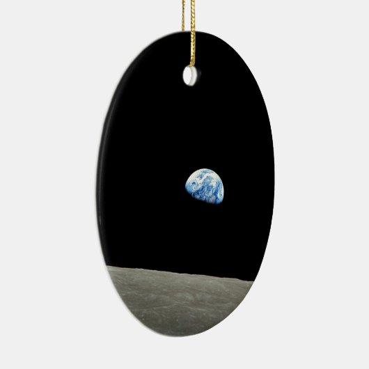 aarde uit het ruimte universum van de maan keramisch ornament (Rechts)