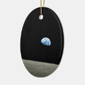 aarde uit het ruimte universum van de maan keramisch ornament (Links)