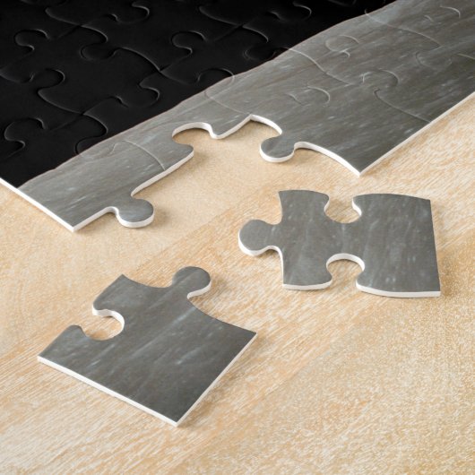 aarde uit het ruimte universum van de maan legpuzzel (Zijkant)