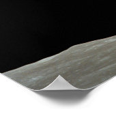 aarde uit het ruimte universum van de maan poster (Hoek)