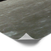 aarde uit het ruimte universum van de maan poster (Hoek)