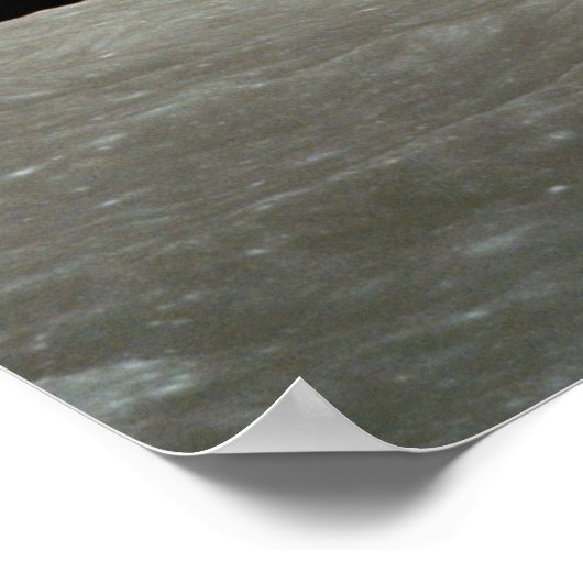 aarde uit het ruimte universum van de maan poster (Hoek)