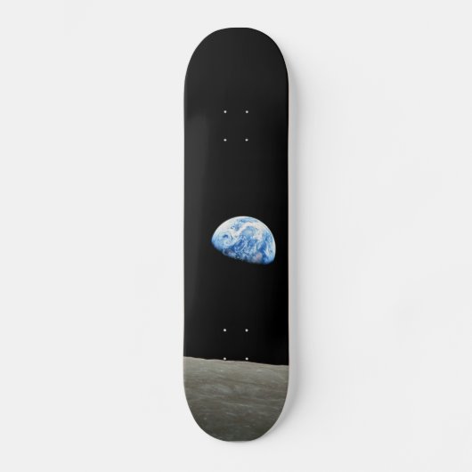 aarde uit het ruimte universum van de maan skateboard (Voorkant)