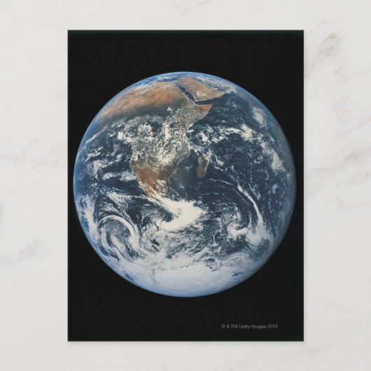 Aarde uit ruimte 10 briefkaart (Voorkant)