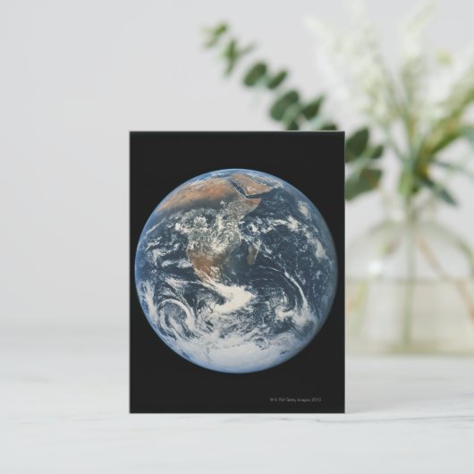Aarde uit ruimte 10 briefkaart (Staand voorkant)