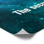 Aarde uit ruimte-mogelijkheden succescitaat poster (Hoek)