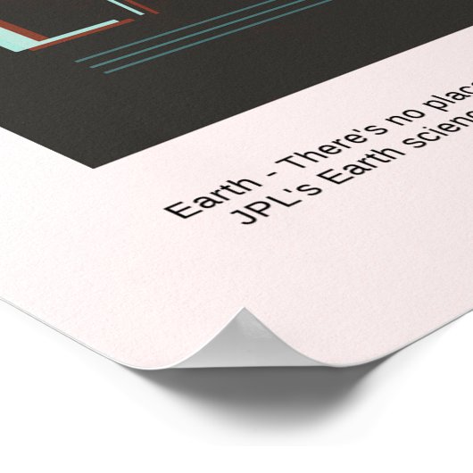 Aarde Uw Oasis in NASA-reizen in de ruimte Poster (Hoek)