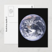 Aarde van Apollo 17 Briefkaart (Voorkant / Achterkant)