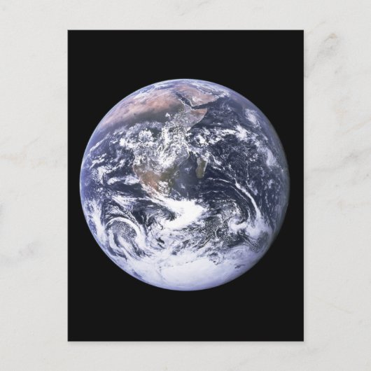 Aarde van Apollo 17 Briefkaart (Voorkant)