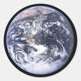 Aarde van Apollo 17 Ronde Sticker