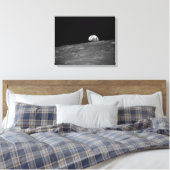 Aarde van Apollo 8 Moon Mission Canvas Afdruk (Insitu (Slaapkamer))